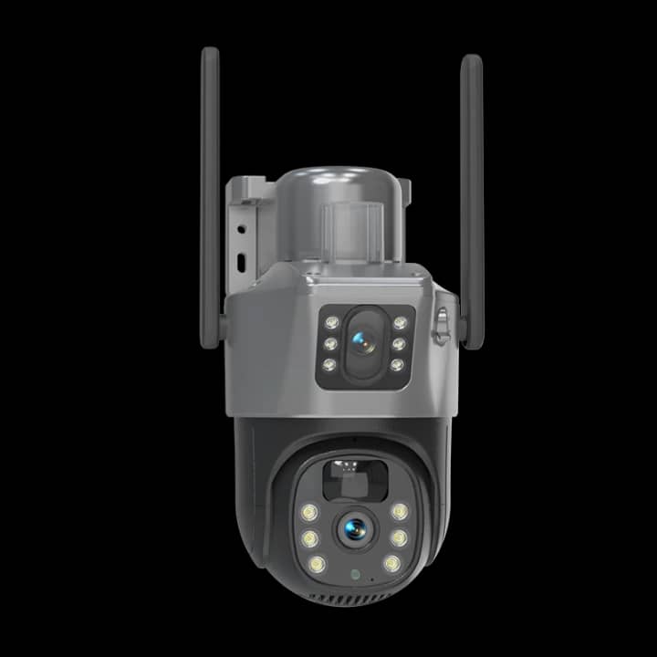 Dual Lens WiFi 4G Security Camera – Night Vision PIR Detection Waterproof Solar Power CCTV Camera 双镜头 WiFi 4G 安防摄像头 – 夜视 PIR 感应 防水太阳能监控摄像机