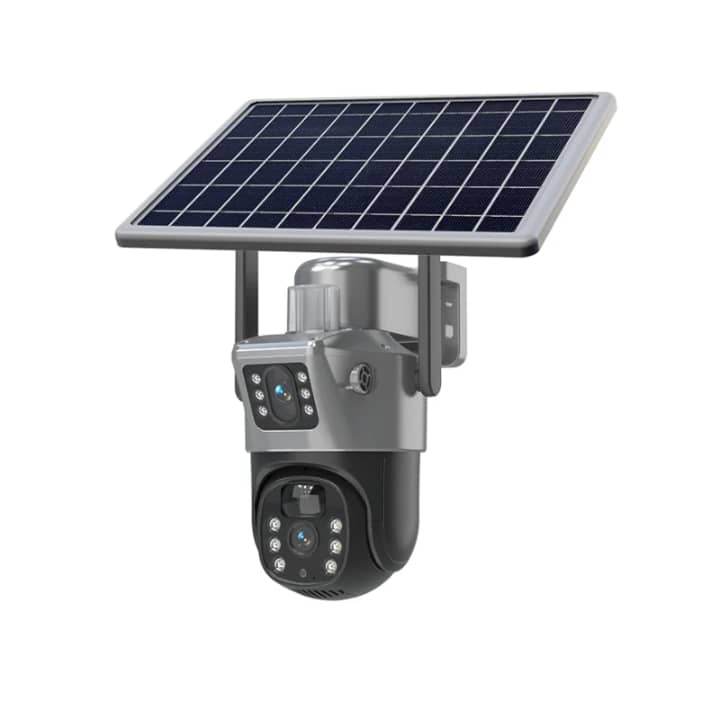 Dual Lens WiFi 4G Security Camera – Night Vision PIR Detection Waterproof Solar Power CCTV Camera 双镜头 WiFi 4G 安防摄像头 – 夜视 PIR 感应 防水太阳能监控摄像机