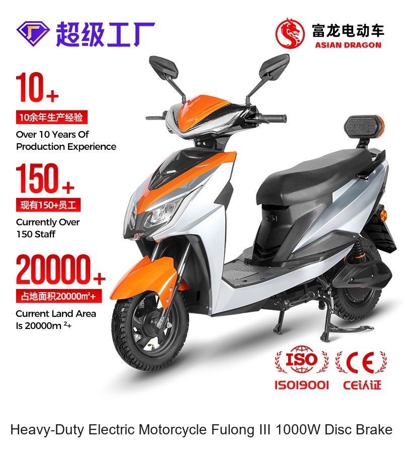 重载两轮电动车 富龙款3 1000W 300-10 碟刹